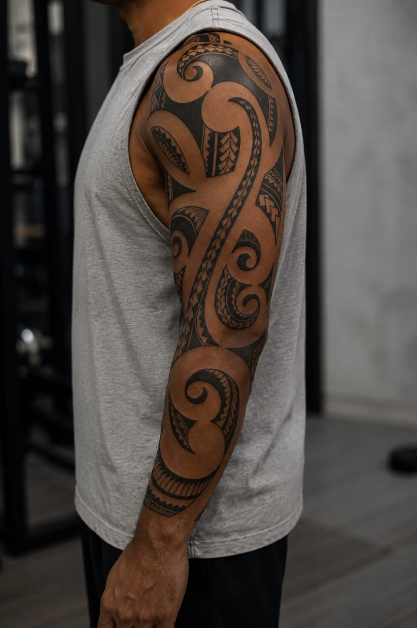 Maori Spiral Sleeves